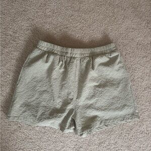 Mod Ref Women's High Waist Textured Shorts - Saige Green